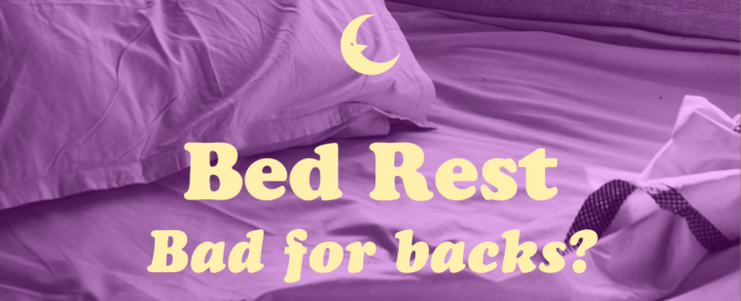 bedrest and back pain